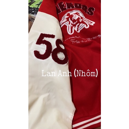 Áo Varsity Tay Da