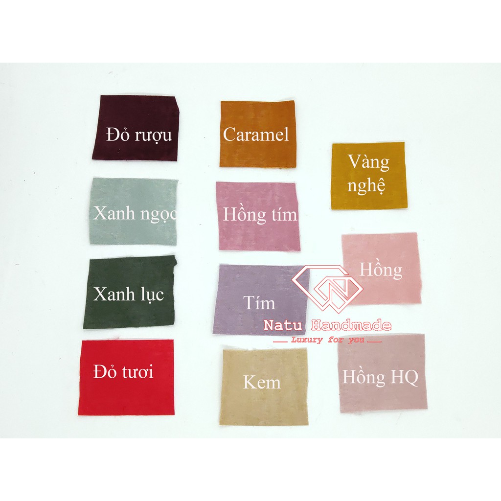 RUY BĂNG GẤM cao cấp - Ruy băng làm nơ, hoa cài áo handmade- 1m
