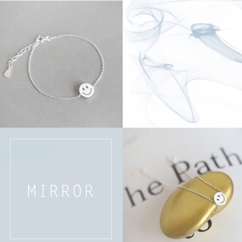 Phiên bản Hàn Quốc mới của thời trang cá tính vòng tay mặt cười vòng tay nữ biểu cảm đơn giản