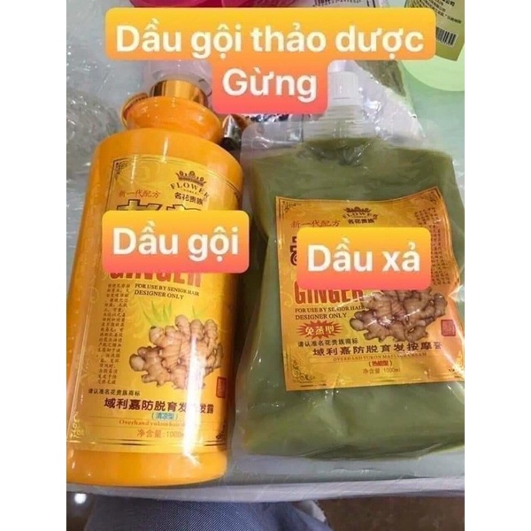 Dầu gội gừng ngăn rụng tóc
