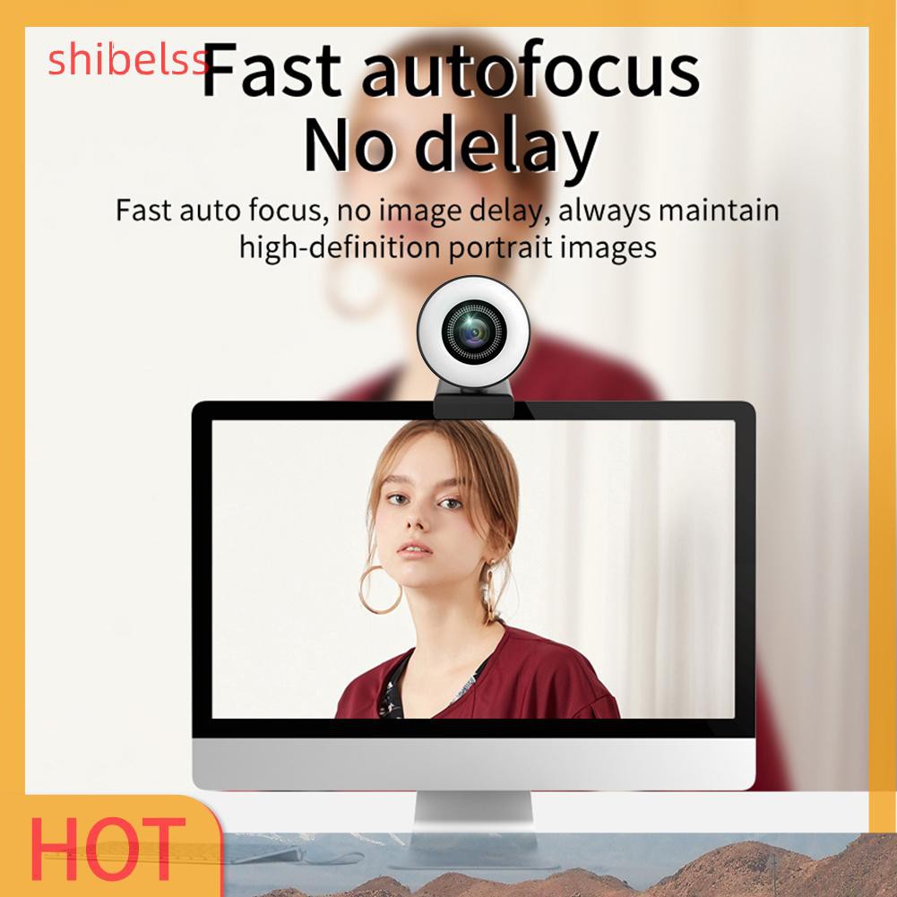 Webcam Shibelsss 1080p Hd Usb Có Micro Cho Pc / Phát Sóng Trực Tuyến