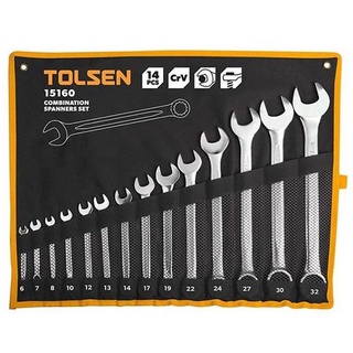 Bộ chìa khóa vòng - miệng tolsen 15160 - đen