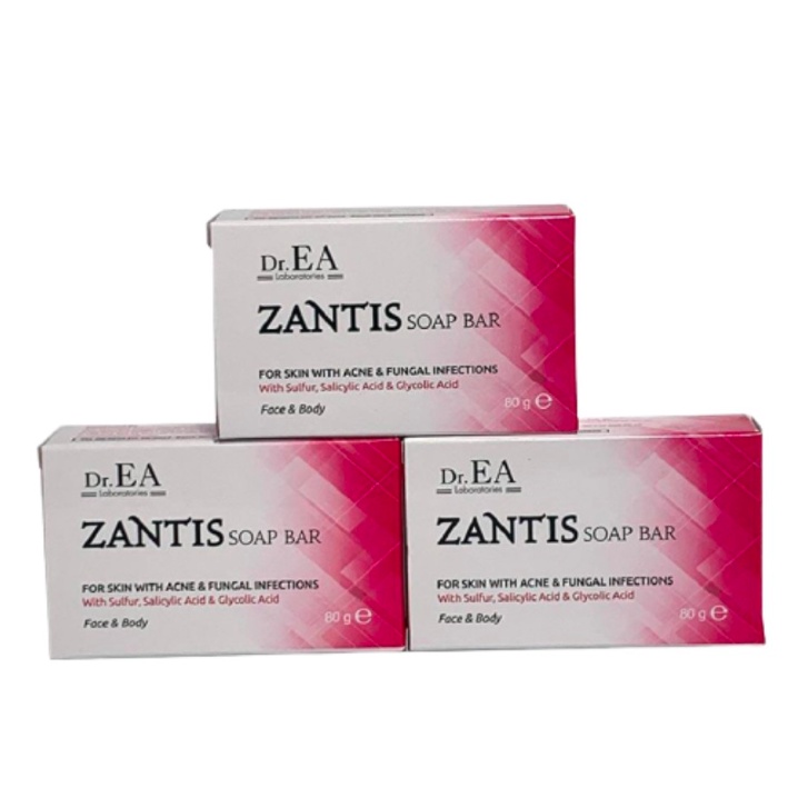 [CHÍNH HÃNG] xà phòng Zantis 80g hỗ trợ giảm mụn lưng và dày sừng nang lông