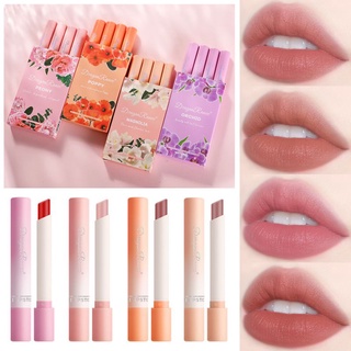 Set 4 son môi chất lì mịn mượt dưỡng ẩm chống nhòe dễ sử dụng 