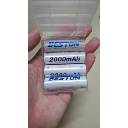 Pin sạc Beston AA/AAA kèm sạc hoặc pin rời giá siêu rẻ, bảo hành 1 tháng