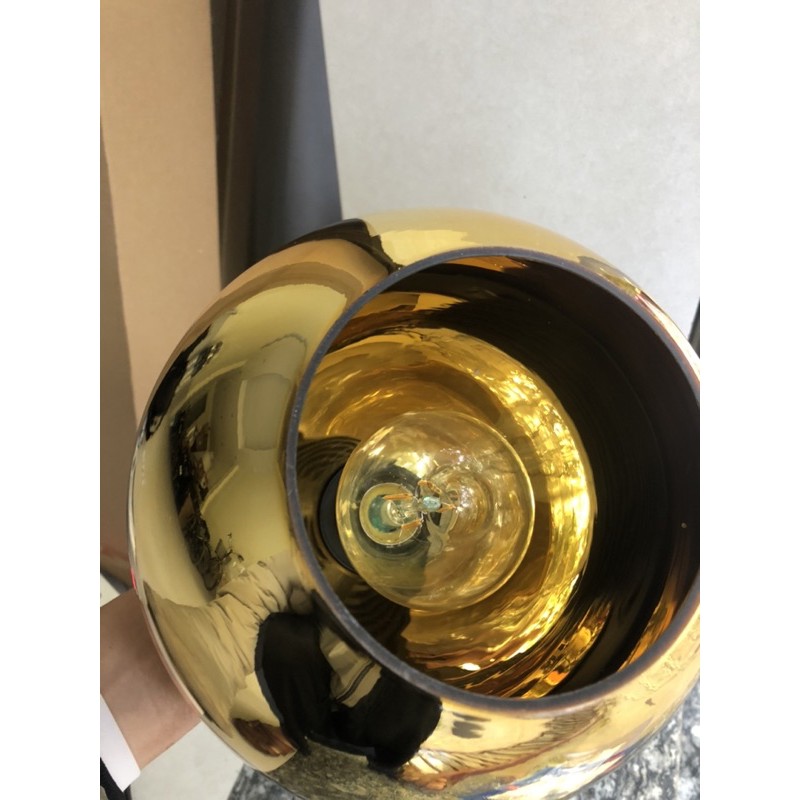 Đèn thả thủy tinh màu vang 150mm/200mm/250mm/300mm