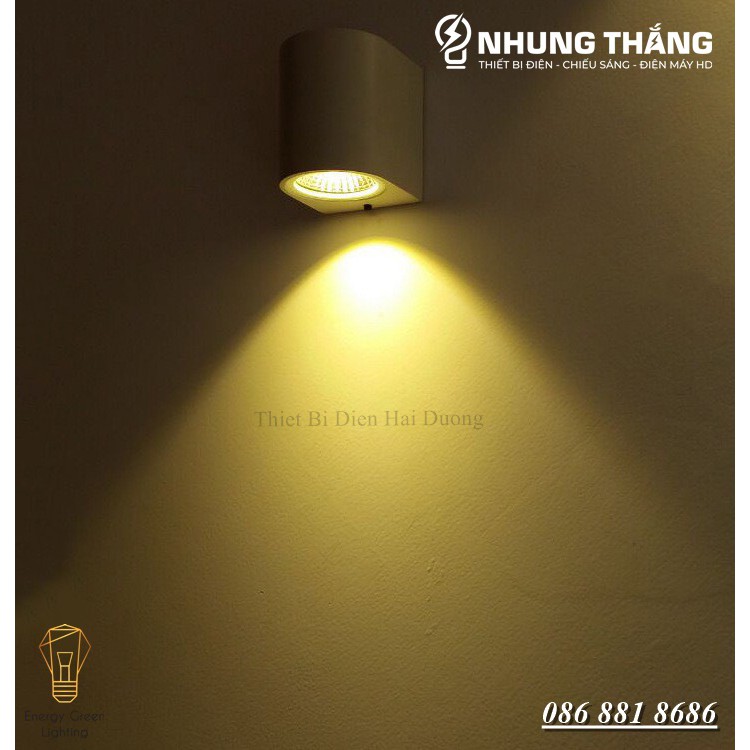Đèn Gắn Tường Trang Trí Decor Ngoài Trời ,Trong Nhà DT-1877 Tròn, DT-1840 Vuông - Led Siêu Sáng 5w - Chống Nước IP 65