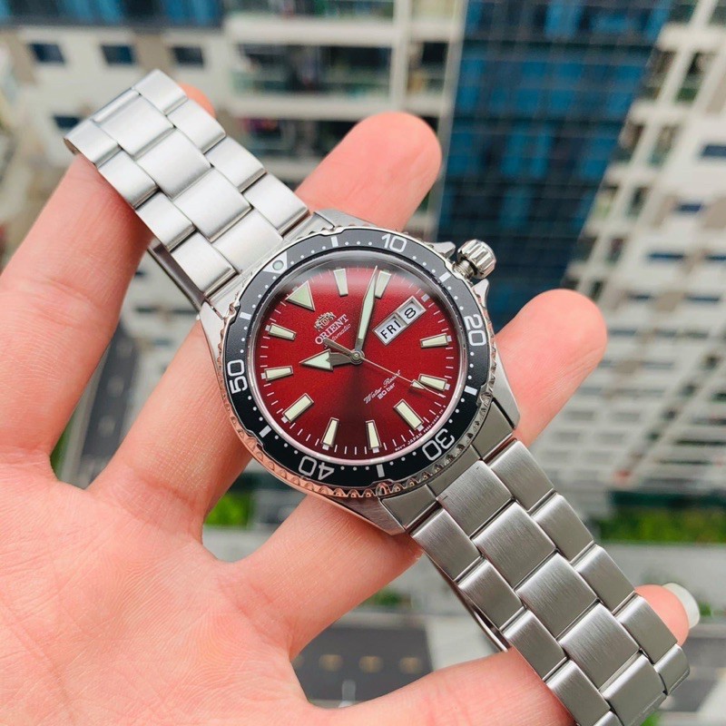 Đồng hồ nam O.rient Mako 3 Red .