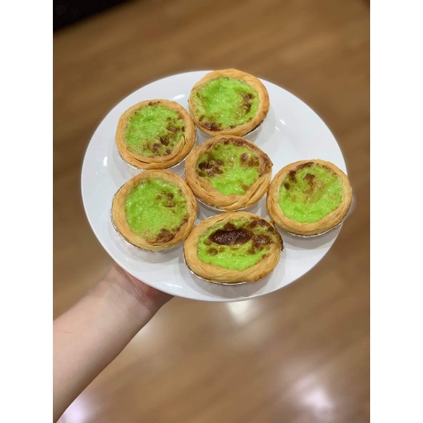 Combo đế bánh tart trứng và kem sữa dừa lá dứa Nhất Hương