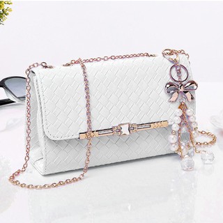 T06 Túi Đeo Chéo Size 20 - Màu Trắng
