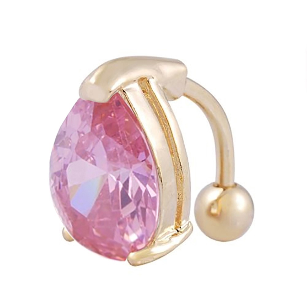 Khuyên rốn đính đá bằng thép y tế