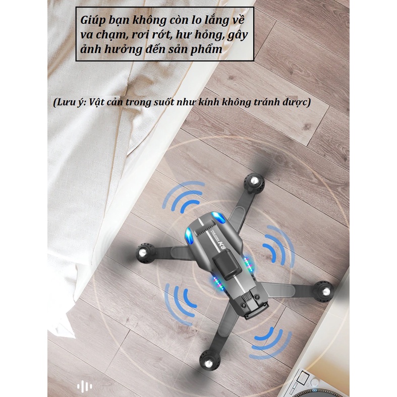 Máy bay điều khiển từ xa có camera HD quay phim chụp ảnh, Flycam drone bay 25 phút - xa 300 mét