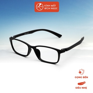 Gọng Kính Cận Dẻo Nam Nữ Bích Ngọc dáng Chữ Nhật VL90411