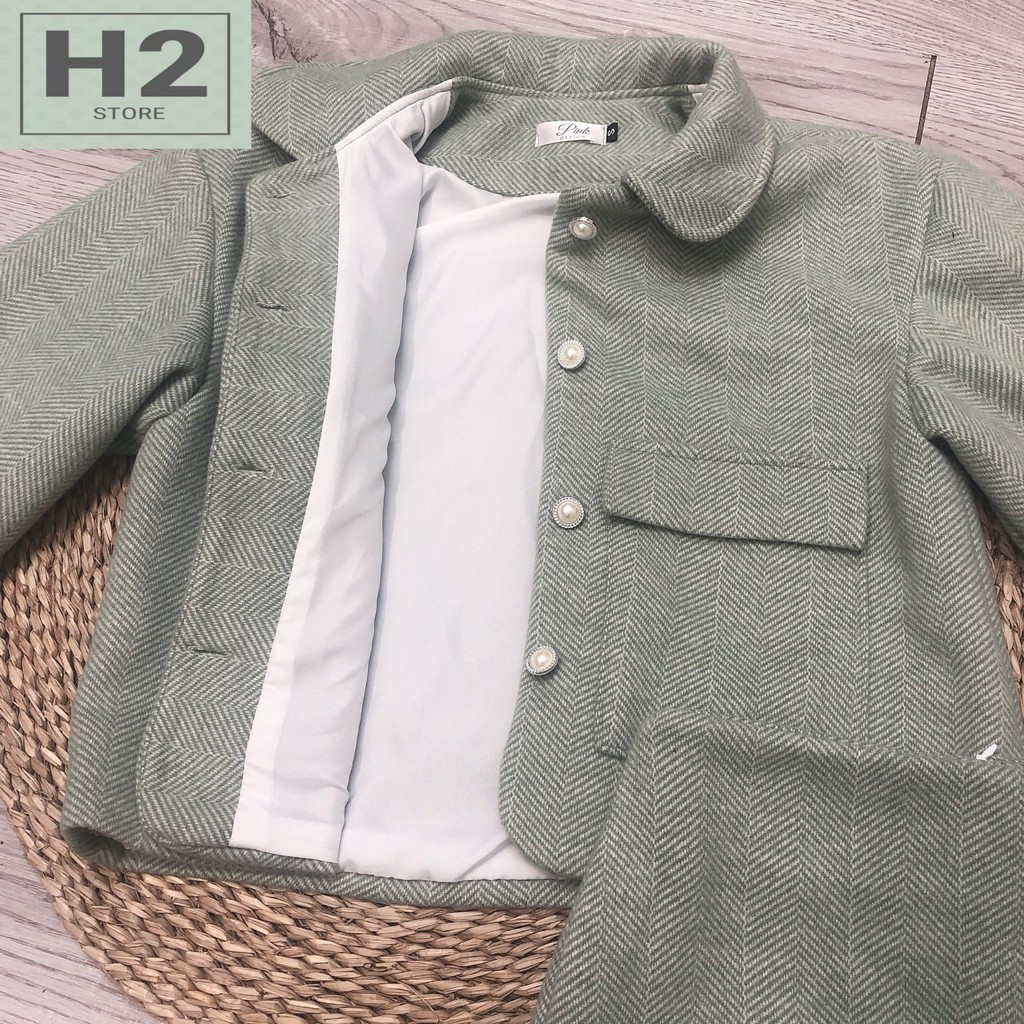 Sét Áo Dạ Nữ Kèm Chân Váy Chữ A Thiết Kế H2  | BigBuy360 - bigbuy360.vn