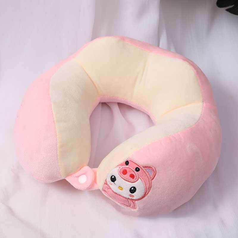 Gối Chữ U Kê Cổ Văn Phòng Du lịch Hoạt Hình Dễ Thương 30 * 30CM chống đau mỏi vai gáy
