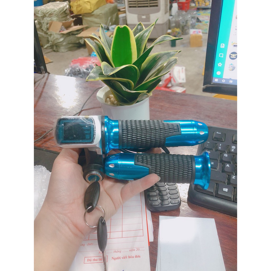 Tay Ga Báo Điện 48V Có Khóa