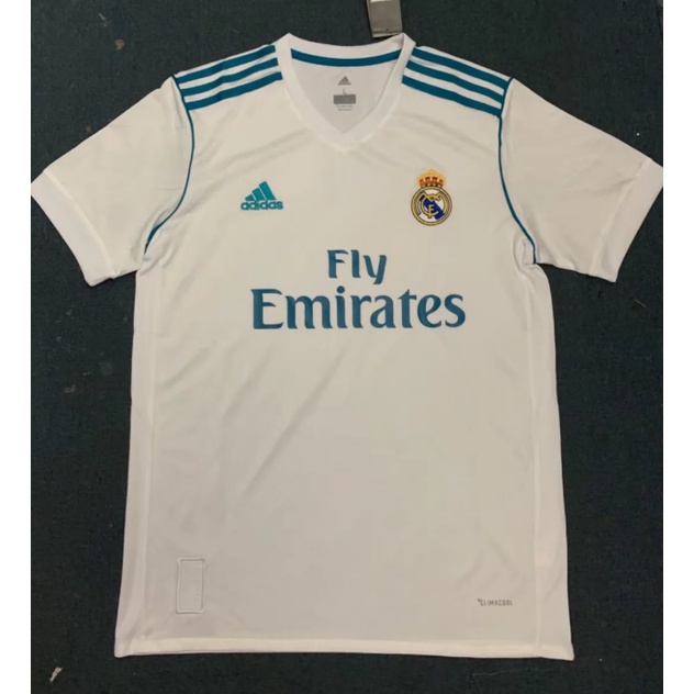 Áo Bóng Đá Ngắn Tay Phong Cách Retro Real Madrid 2017