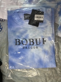 Áo bobui tie dye sky blue