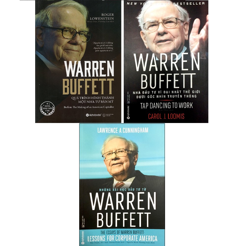 Sách-Combo Quá Trình Hình Thành Một Nhà Tư Bản Mỹ+Warren Buffett-Nhà Đầu Tư Vĩ Đại+Những Bài Học Đầu Tư Từ Warren Buffet