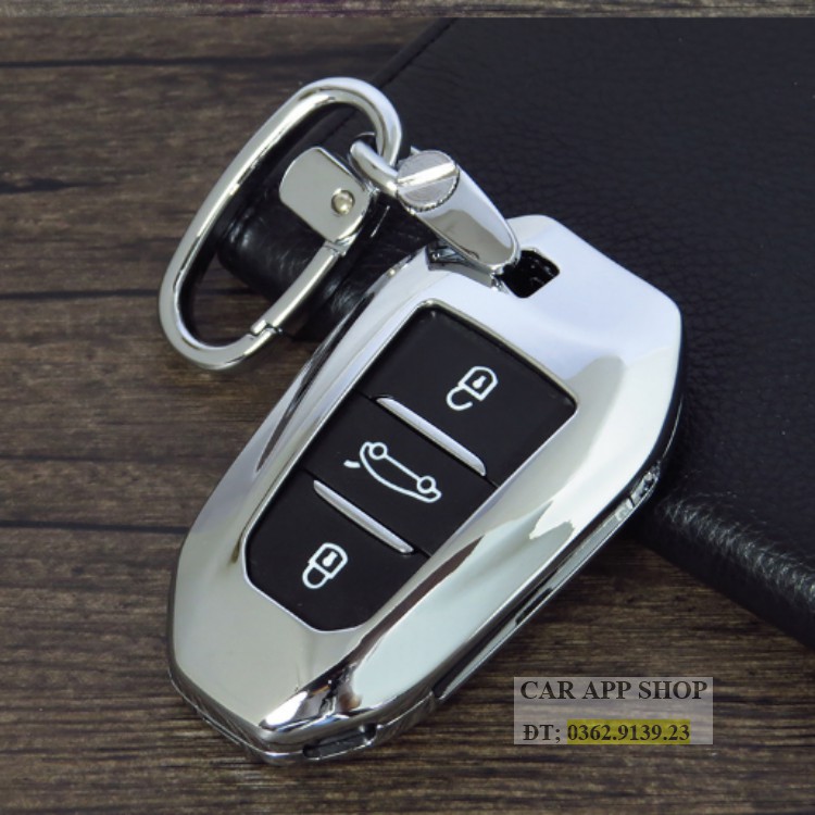 Ốp chìa khóa peugeot , bảo vệ chìa khóa peugeot 2008 , peugeot 4008, peugeot5008 , peugeot 308 Hợp kim không rỉ