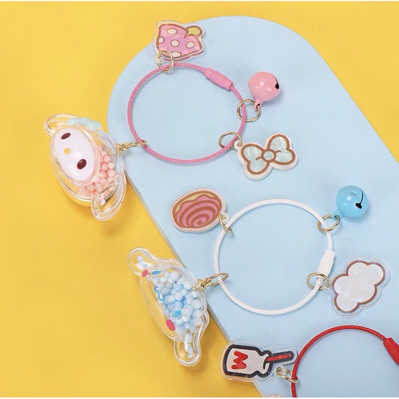 [Ảnh Thật] BST Sanrio Miniso - Móc khoá trong suốt hình Cinnamoroll My Melody Pompompurin Hello Kitty