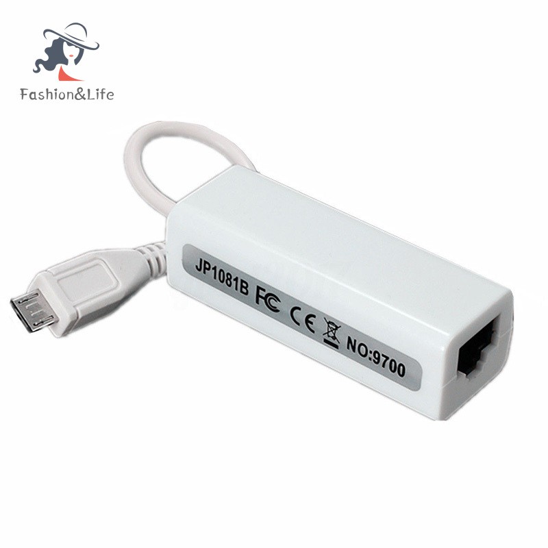 Cáp Chuyển Đổi Từ Tcxl. Micro Usb 2.0 5p Sang Rj45 Networks Lan Ethernet Cho Máy Tính