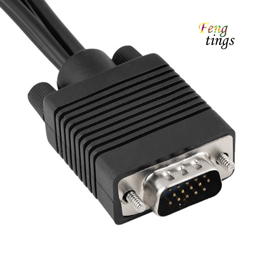 Cáp chuyển đổi VGA sang S-Video 3 RCA TV AV thông dụng cho PC laptop