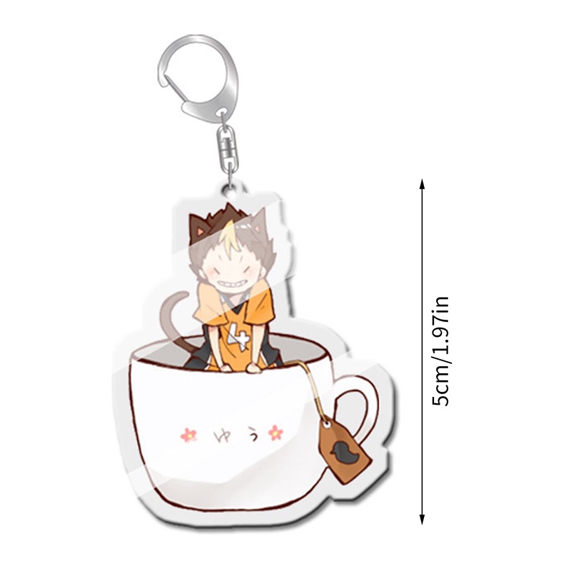 Anime Haikyuu!! Móc Khóa acrylic Hình Nhân Vật Hoạt Hình