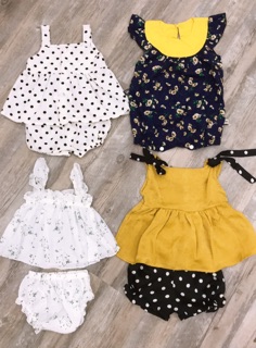 combo set đồ cho bé gái(4bô hoặc bộ và váy)