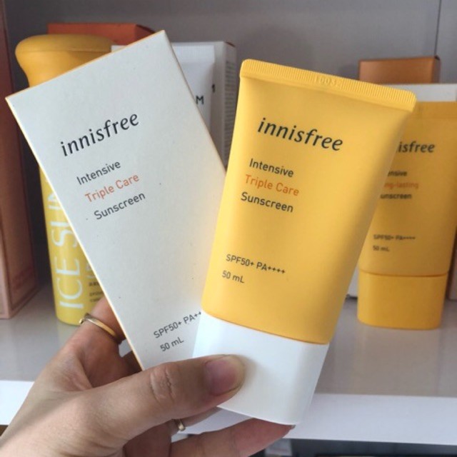 Kem Chống Nắng Innisfree Triple Care SPF 50 PA+++ cam kết chính hãng Hàn Quốc