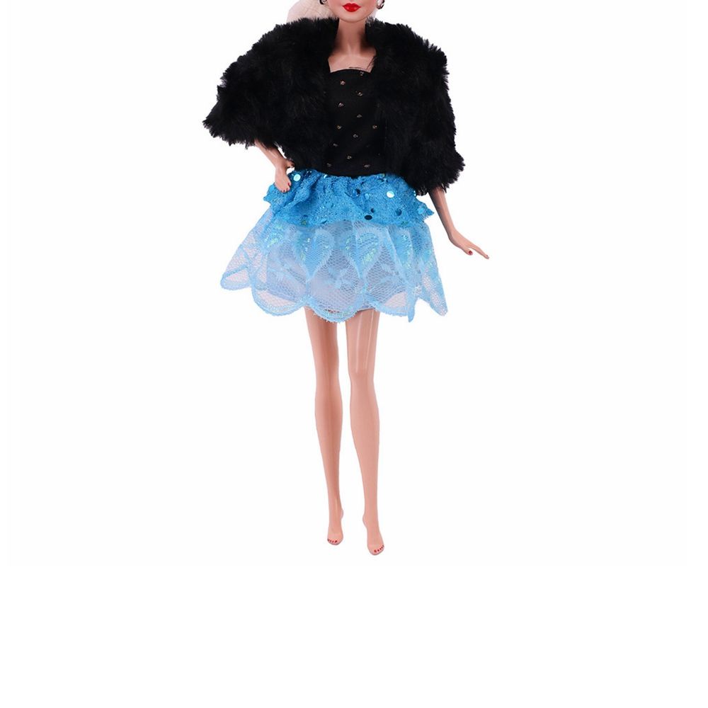 Set áo + chân váy công chúa mini thời trang cho búp bê 27-29cm