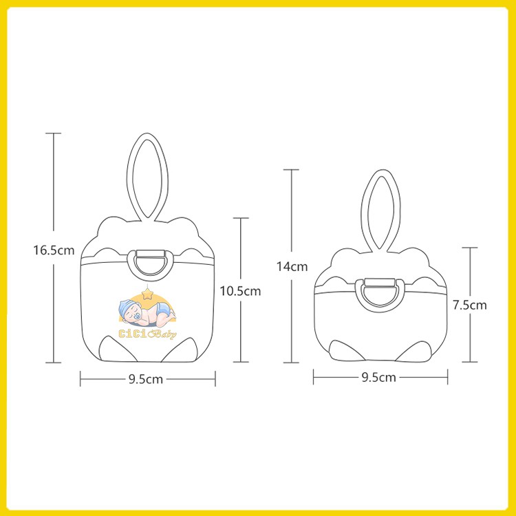  Hộp đựng sữa bột đa năng, hộp chia sữa tiện lợi cho bé
