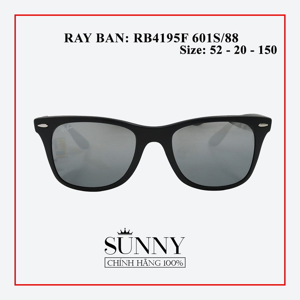 RB4195F 601S/88- kính mát Rayban chính hãng , bảo hành toàn quốc, thiết kế dễ đeo bảo vệ mắt