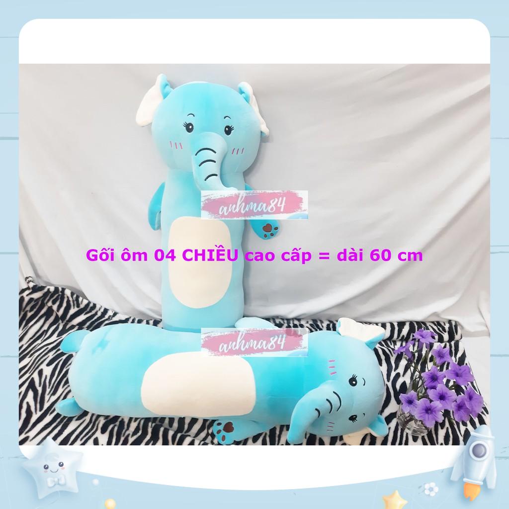 { anhma84 store } Gối Ôm Hình Voi - Gối ôm cao cấp vải 04 chiều - Dài 60 cm - HÀNG CHÍNH HÃNG VIỆT NAM