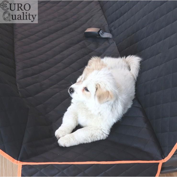 Thảm lót ghế sau ô tô, tấm lót ghế cho thú cưng & chở đồ chống trầy chống trượt Euro Quality (Đen)