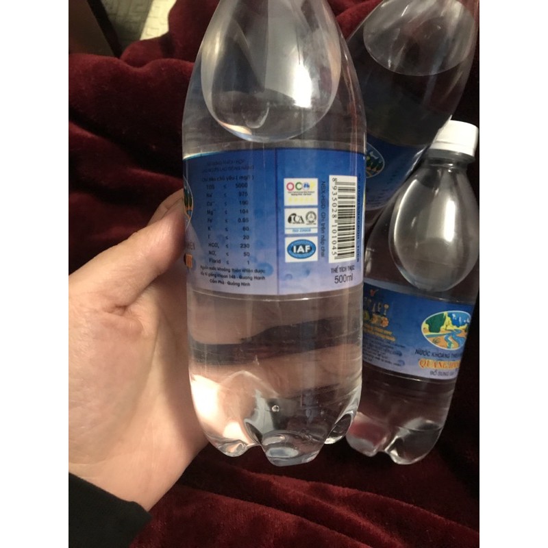 Nước khoáng mặn Quang Hanh thùng 20 chai*500ml ( date luôn mới nhất)