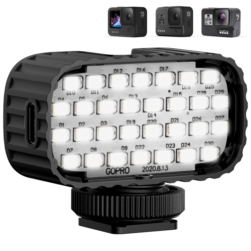 Ulanzi Đèn Led Vl30 5500k Mini Hỗ Trợ Quay Phim Gopro 9 8 Iphone 12 Pro Max 11 X Xs Max