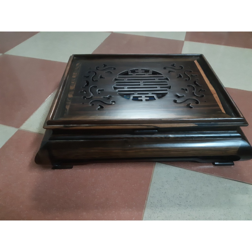 KHAY TRÀ GỖ MUN 48x38cm