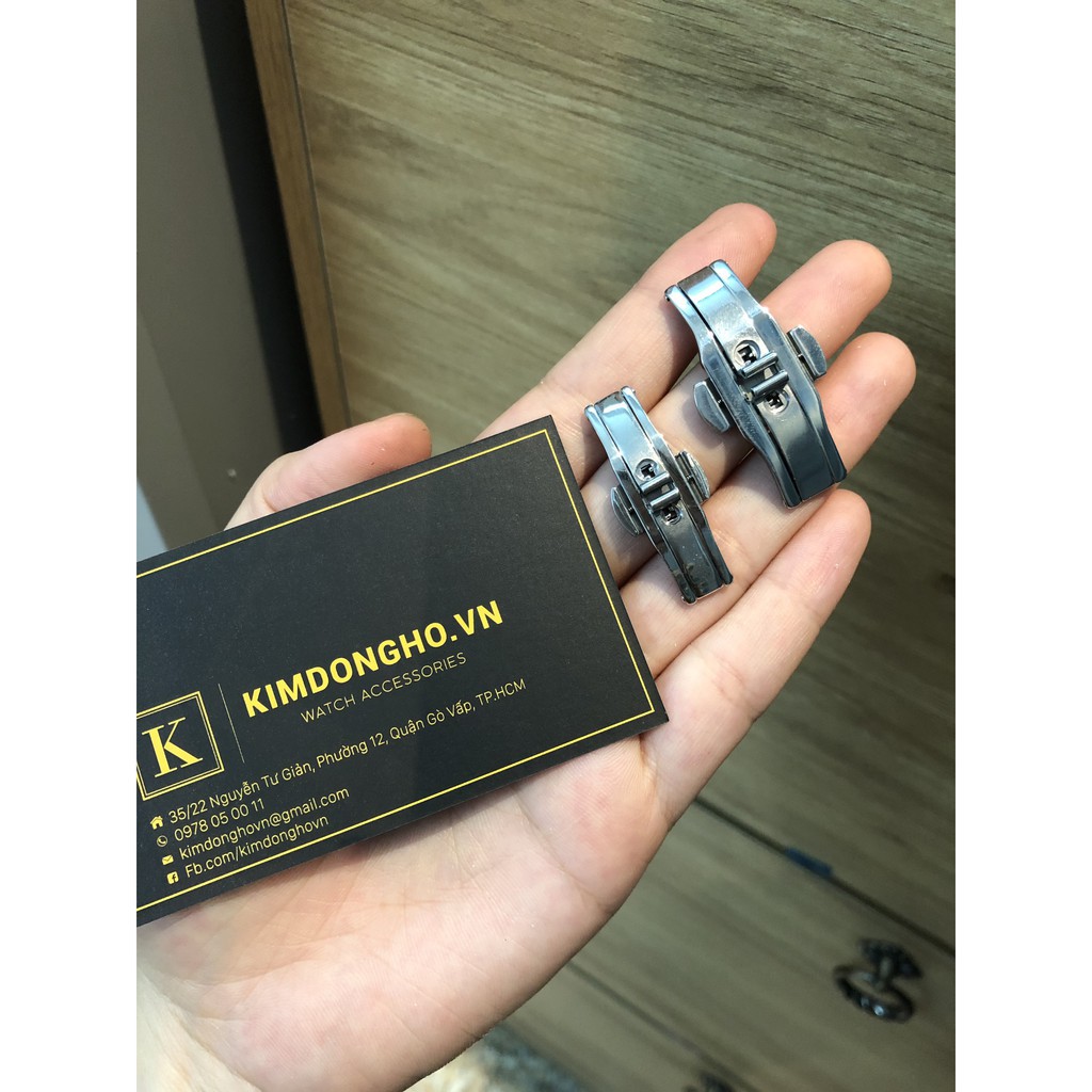 Khoá bướm cho dây đồng hồ inox đủ size nam nữ 12mm 14mm 18mm 20mm
