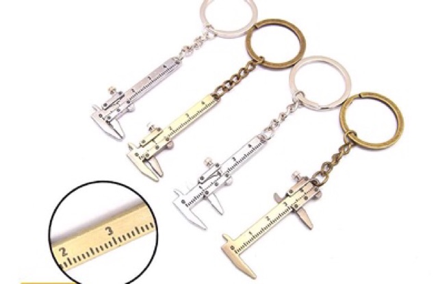 Combo 2 móc khoá thước kẹp mini