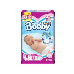 Bĩm dán bobby,tã dán sơ sinh siêu thấm bobby đủ size XS70, S56, M76