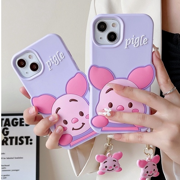 Ốp Điện Thoại Silicon Mềm Họa Tiết Chú Heo 3D Dành Cho iphone 13 Pro MAX 12 Pro MAX 11 Pro MAX X XS MAX XR 6 6S 7 8 Plus