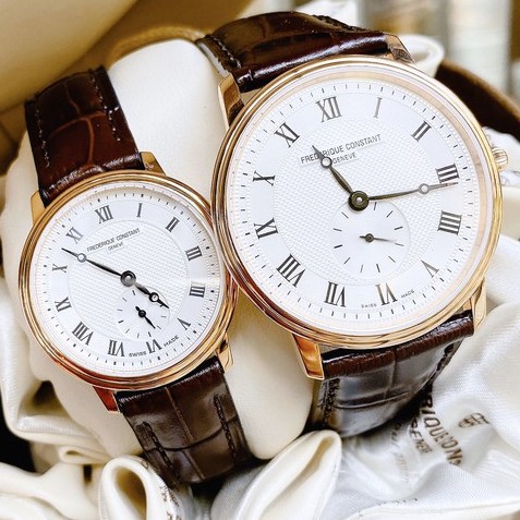 Đồng hồ đôi nam Frederique Constant FC-235M4S4 - Máy Quartz Pin Thụy Sĩ - Kính Sapphire