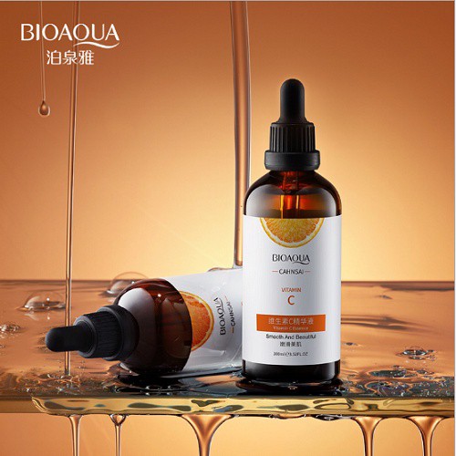 Lọ 100ml Tinh chất Vitamin C Essence Bioaqua Dưỡng ẩm, Làm sáng da, Kiểm soát dầu nhờn princess beauty | BigBuy360 - bigbuy360.vn