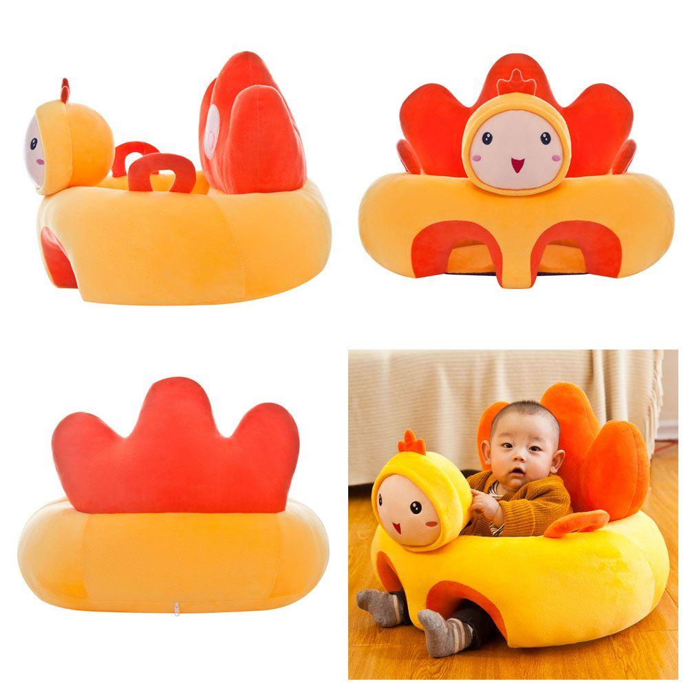 LUOL Vỏ Bọc Ghế Ngồi Cho Bé Ăn Chất Liệu Cotton PP Không Có Khóa Kéo