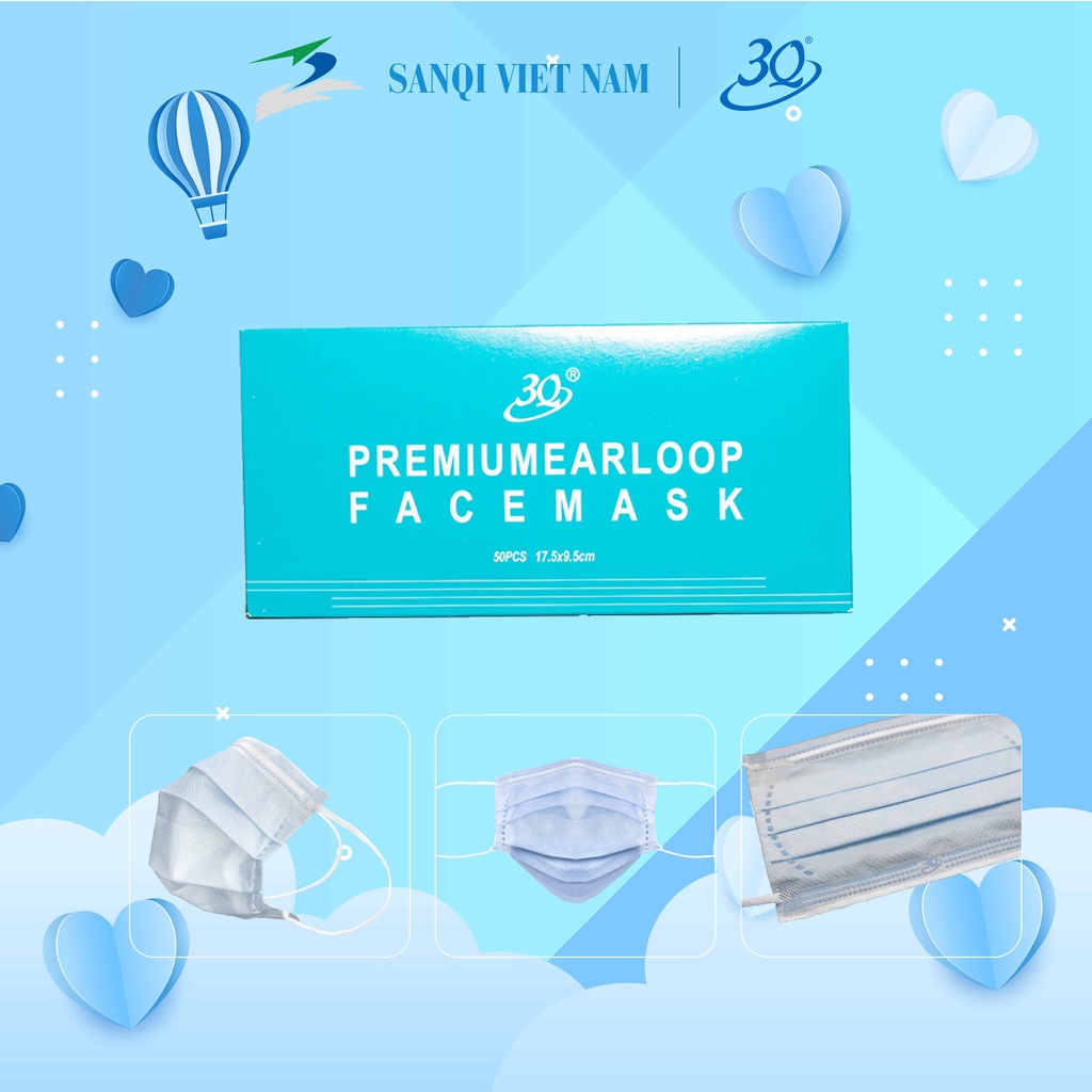 [COMBO 5 HỘP 4 LƠP] [CHÍNH HÃNG] HỘP 50 KHẨU TRANG Y TẾ 4 LỚP KHÁNG KHUẨN 3Q MASK CHUẨN XUẤT KHẨU (NHIỀU MÀU )