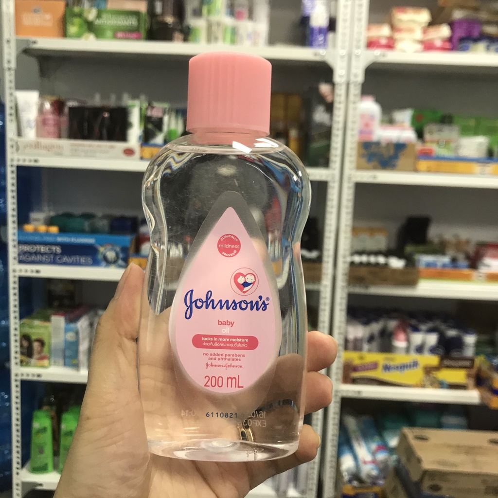 Dầu xoa bóp ,Massage cho bé JOHNSON Baby Oil 200ml - 50ml