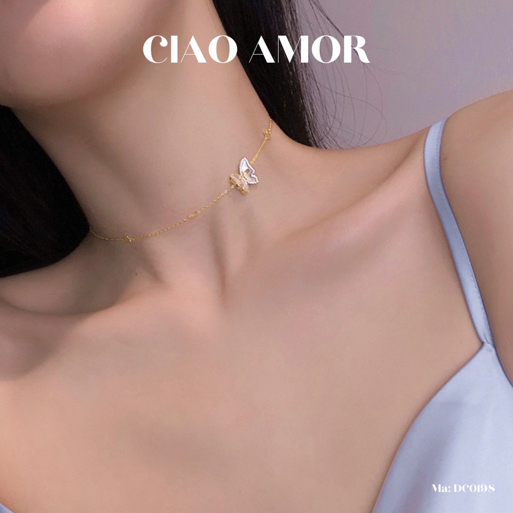 Dây chuyền nữ, chocker ôm cổ cánh thanh lịch Trang sức Ciao Amor - DC0198