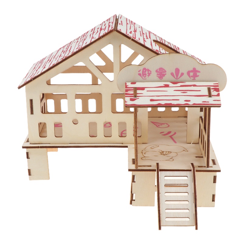 Nhà Gỗ Vui Chơi Cho Chuột Hamster Nhiều Kiểu Dáng Độc Đáo