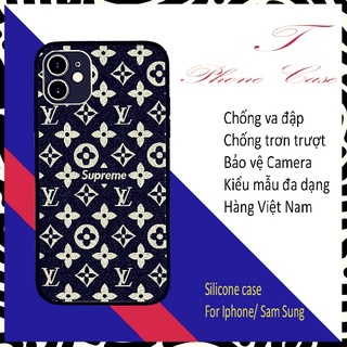 Ốp lưng ốp đt LV luois vutton sticker chấm bi đen Iphone 6 đến 13 Promax và các dòng Sam Sung SUPPOD00514